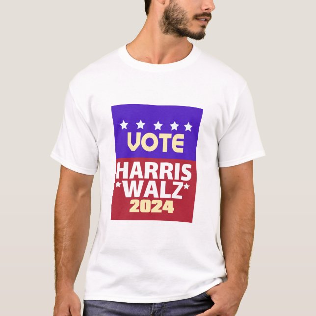 Kamala Harris Tim Walz 2024 T-Shirt (Front)