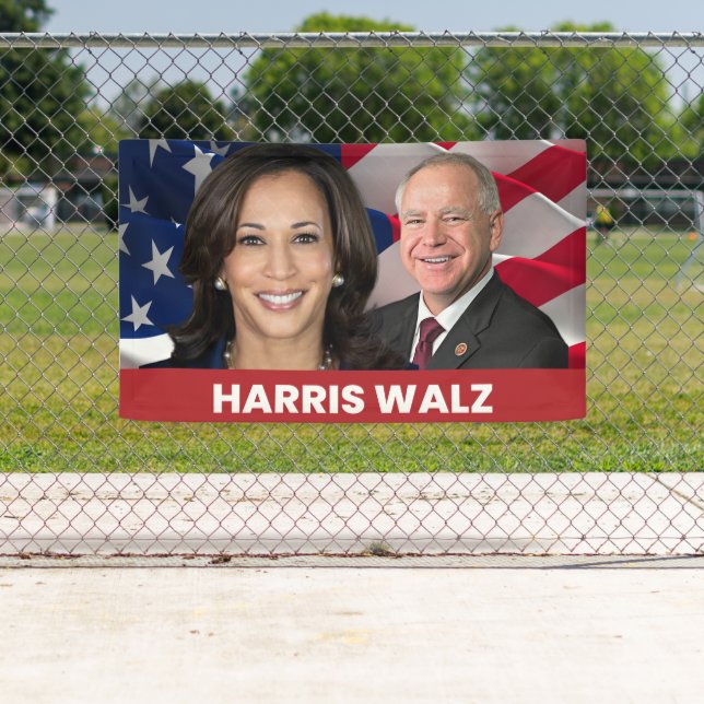 Kamala Harris Tim Walz  Banner (Insitu)