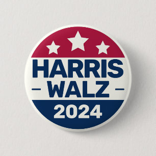 Kamala Harris Tim Walz campaign 2024 Presidetial 6 Cm Round Badge