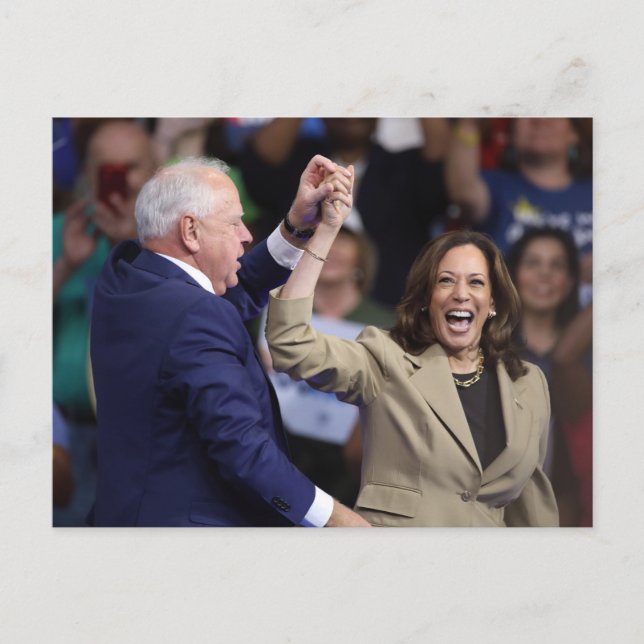 Kamala Harris & Tim Walz Postcard (Front)