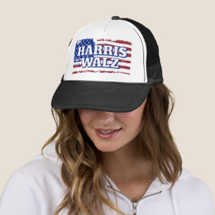 Kamala Harris Tim Walz Trucker Hat