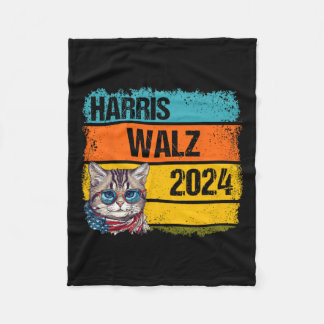 Kamala Harris Tim Walz Waltz Harris Walz Waltz 202 Fleece Blanket