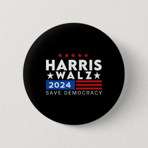 Kamala Harris Tim WAlzheimer V.p Vice President 47 6 Cm Round Badge