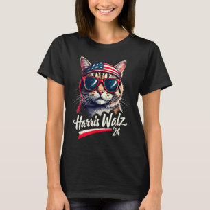 Kamala Harris Tim Wheimer Cute Cat President Funny T-Shirt