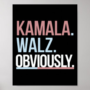 Kamala Harris Tim Wheimer Obviously Apparel Vote B Poster