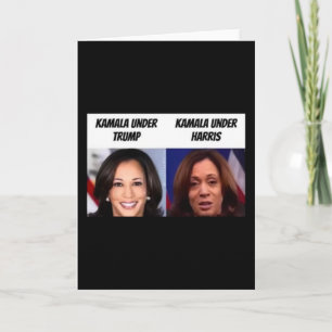 Kamala Harris Under Trump Funny Trump Supporter Card