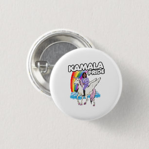 KAMALA HARRIS UNICORN PRIDE 3 CM ROUND BADGE