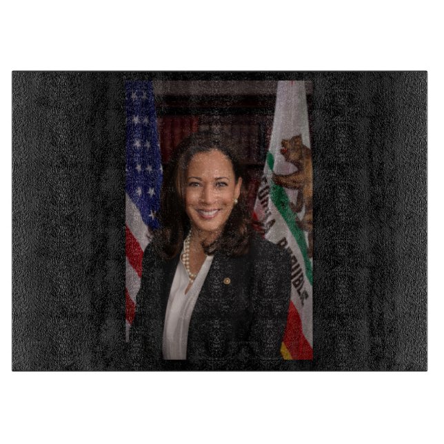Kamala Harris US Vice President, Biden 2024 Cutting Board (Front)