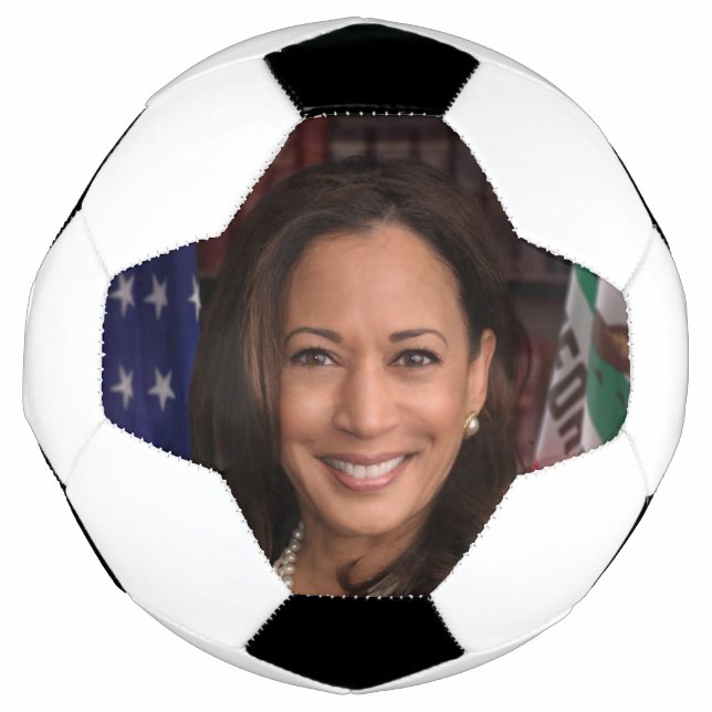 Kamala Harris US Vice President, Biden 2024 Soccer Ball (Front)