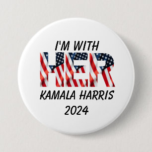 Kamala Harris usa election 2024 7.5 Cm Round Badge