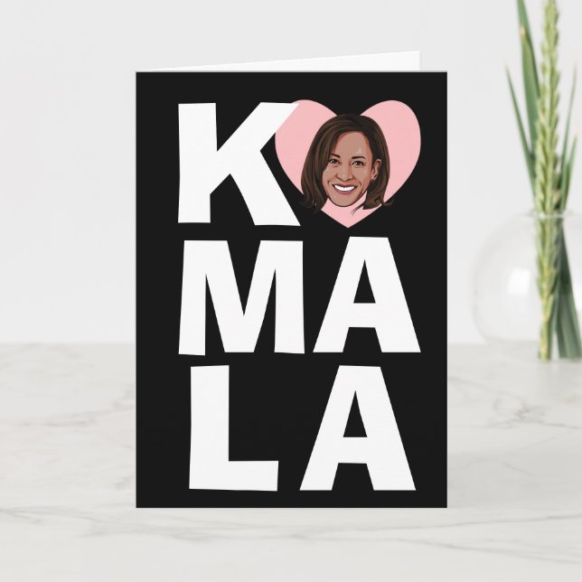 Kamala Harris Valentine Vice President Card (Front)
