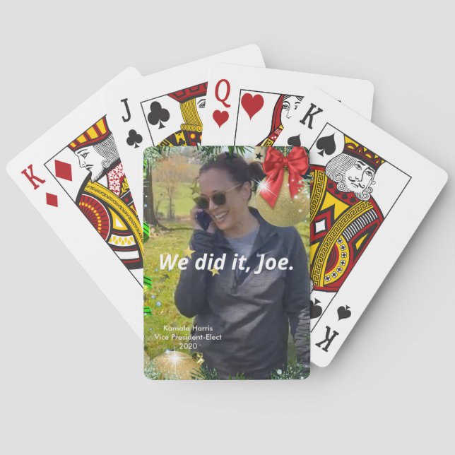 Kamala Harris, Vice President-Elect We Did It, Joe Playing Cards (Back)