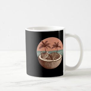Kamala Harris Vintage Cat Lady Coconut Tree Vote E Coffee Mug