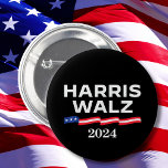 Kamala Harris Walz 2024 6 Cm Round Badge<br><div class="desc">Kamala Harris Walz 2024</div>