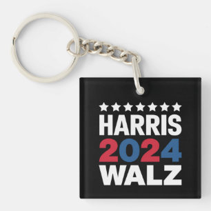 Kamala Harris Walz For President Vice President  Key Ring