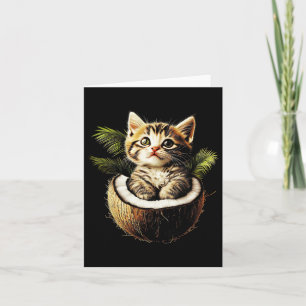 Kamala Harris Wheimer 2024 Cat Lady Funny Coconut  Card