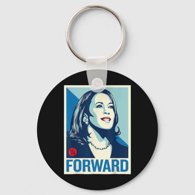 Kamala Harris Wheimer 2024 President Campaign  Key Ring (Front)