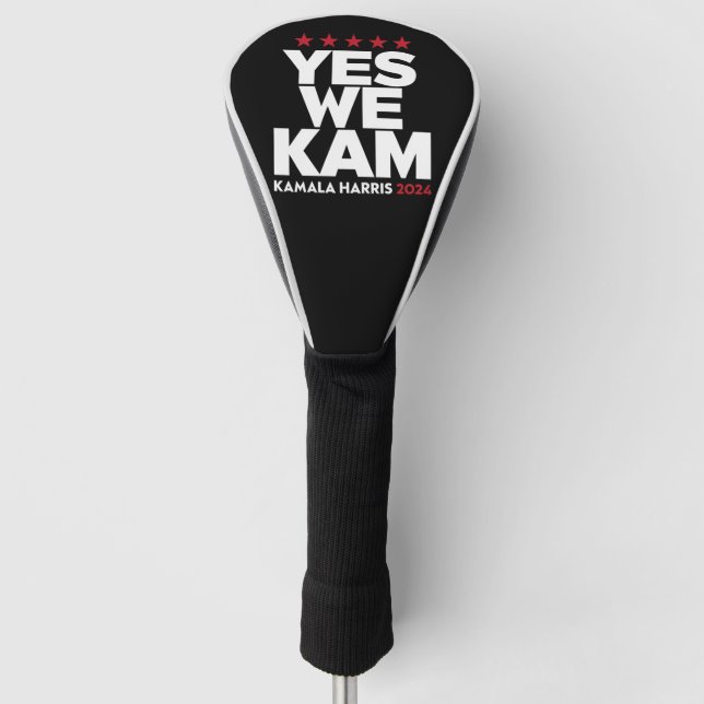 Kamala Harris Yes We Kam for US President 2024  Golf Head Cover (Front)
