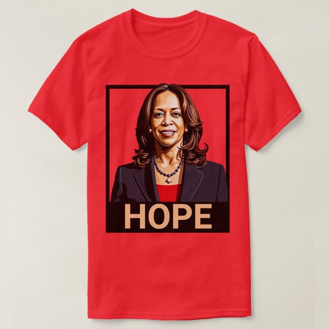 Kamala  Hope Poster T-Shirt (Design Front)