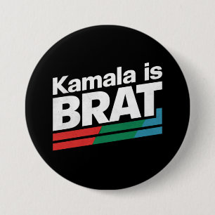 Kamala Is Brat 7.5 Cm Round Badge