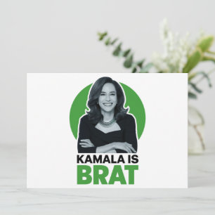 Kamala is Brat Funny Sarcastic Invitation