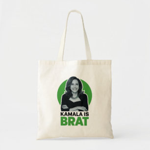 Kamala is Brat Funny Sarcastic  Tote Bag