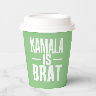 Kamala Is Brat  Paper Cups