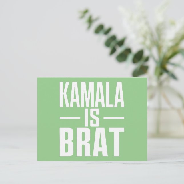 Kamala Is Brat  Postcard (Standing Front)