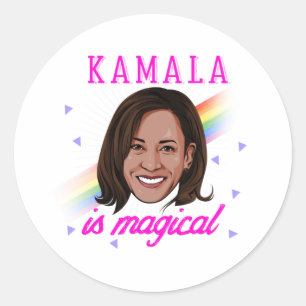 Kamala is Magical Classic Round Sticker