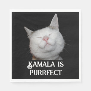 Kamala is Purrfect Napkin