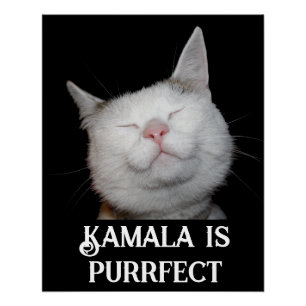 Kamala is Purrfect  Poster