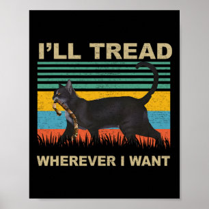 Kamala Lady Cat 2024 I'll Tread Wherever I Want 1 Poster