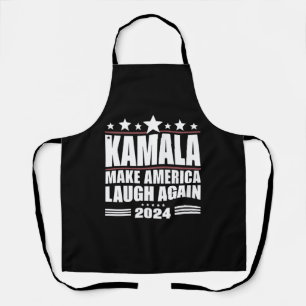 Kamala Make America Laugh Again American Flag 2024 Apron
