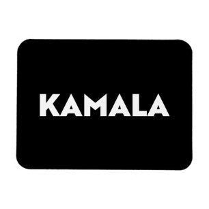 Kamala modern bold typography minimalist black magnet