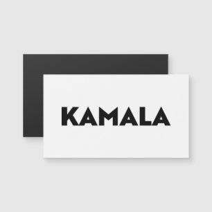 Kamala modern typography black white magnet
