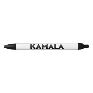 Kamala modern typography minimalist black white ink pen