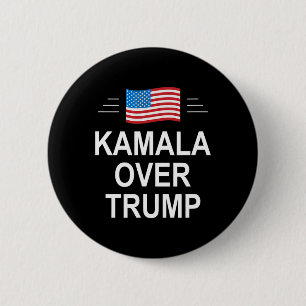 Kamala Over Trump Pro-trump 2024 Conservative Patr 6 Cm Round Badge