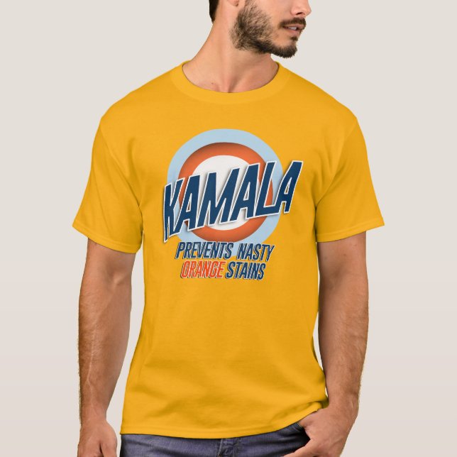 Kamala Prevents Nasty Orange Stains T-Shirt (Front)