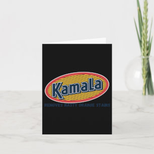 Kamala Removes Nasty Orange Stains Funny Card