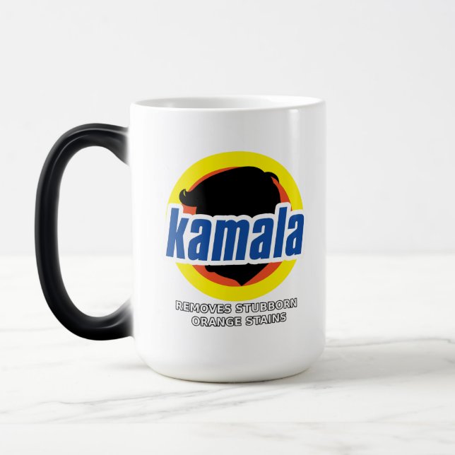 Kamala Removes Stubborn Orange Stains Magic Mug (Left)