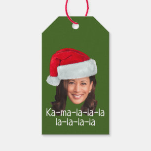 Kamala Santa Hat - Biden Harris 2020 funny holiday Gift Tags