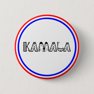 KAMALA THE PATRIOT 6 CM ROUND BADGE