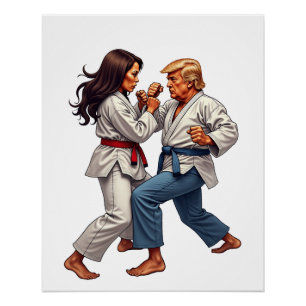 Kamala Trump Fighting 2024 Poster