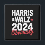 Kamala Walz Obviously 2024 Harris Waltz 2024  Magnet<br><div class="desc">Kamala Walz Obviously 2024 Harris Waltz 2024 Election</div>