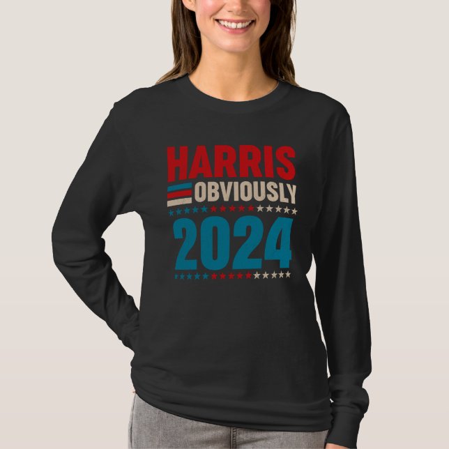 Kamala Walz Obviously 2024 Harris Waltz 2024 T-Shirt (Front)