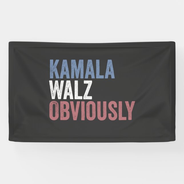 Kamala Walz Obviously Election Day 2024  Banner (Horizontal)