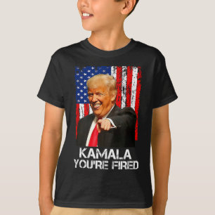 Kamala You're Fired Funny President Trump Laughing T-Shirt