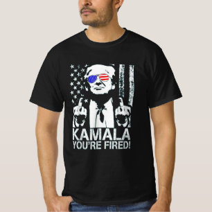 Kamala You're Fired Funny President Trump T-Shirt