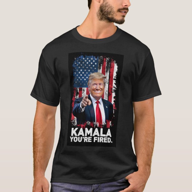 Kamala You'Re Fired 	 Get Over It Trump T-Shirt (Front)