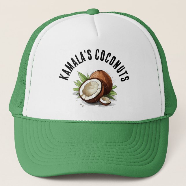 KAMALA'S COCONUTS TRUCKER HAT (Front)